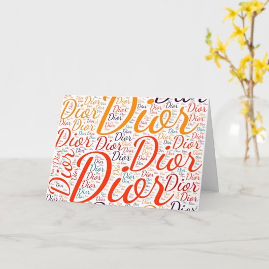 Dior Kaart (Gele Bloem)