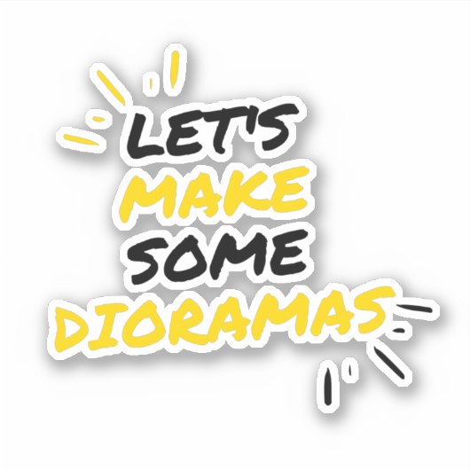 Dioramakers Sticker (Voorkant)