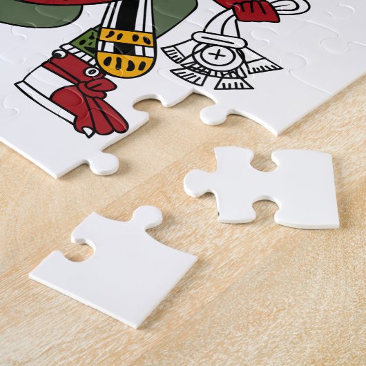 Dios Azteca  Quetzalcóatl Legpuzzel (Zijkant)