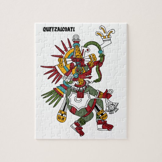 Dios Azteca  Quetzalcóatl Legpuzzel (Verticaal)