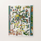 Dios Azteca Tláloc Legpuzzel (Verticaal)