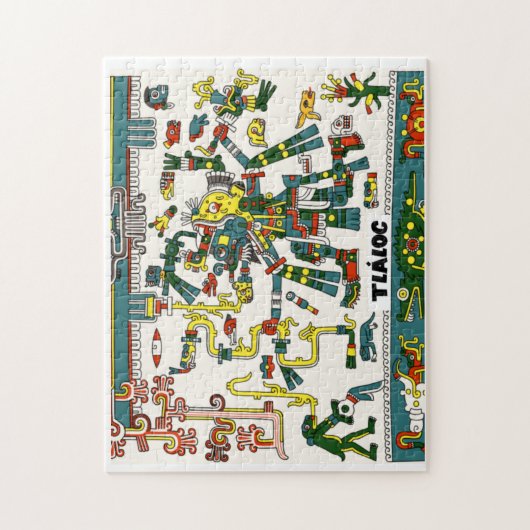 Dios Azteca Tláloc Legpuzzel (Verticaal)