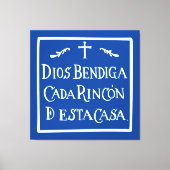 Dios bendiga cada rincon canvas afdruk (Voorkant)