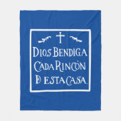 Dios bendiga cada rincon fleece deken (Voorkant)