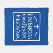 Dios bendiga cada rincon fleece deken (Voorkant (Horizontaal))