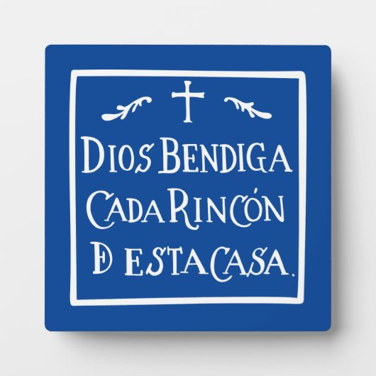 Dios bendiga cada rincon fotoplaat (Voorkant)