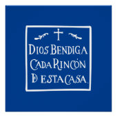 Dios bendiga cada rincon perfect poster (Voorkant)