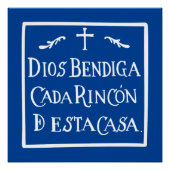 Dios bendiga cada rincon perfect poster (Voorkant)