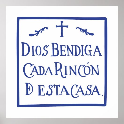 Dios bendiga cada rincon poster (Voorkant)
