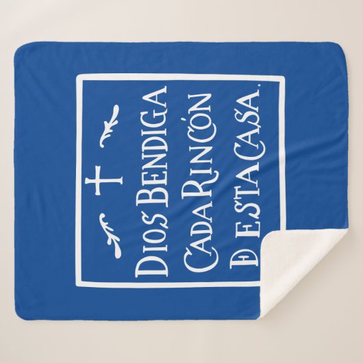 Dios bendiga cada rincon sherpa deken (Voorkant (horizontaal))