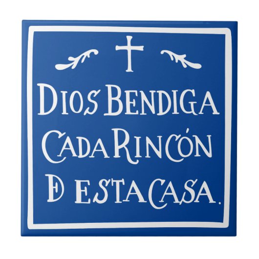 Dios bendiga cada rincon tegeltje (Voorkant)