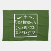 Dios bendiga cada rincon theedoek (Horizontaal)