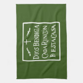 Dios bendiga cada rincon theedoek (Verticaal)