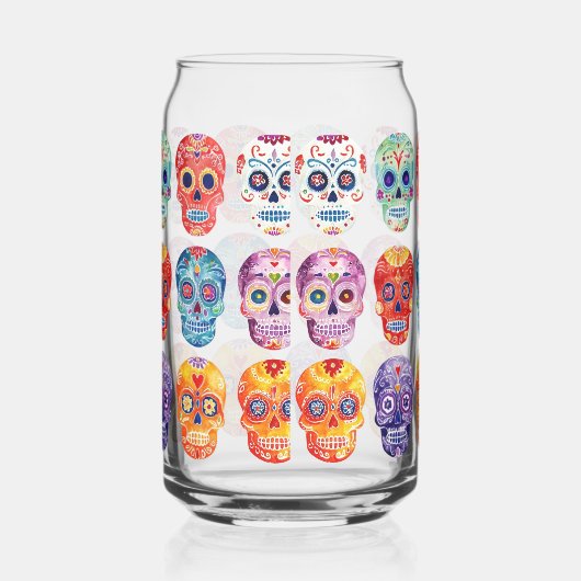 Dios de La Muertas Blikvorm Glas (Rechts)