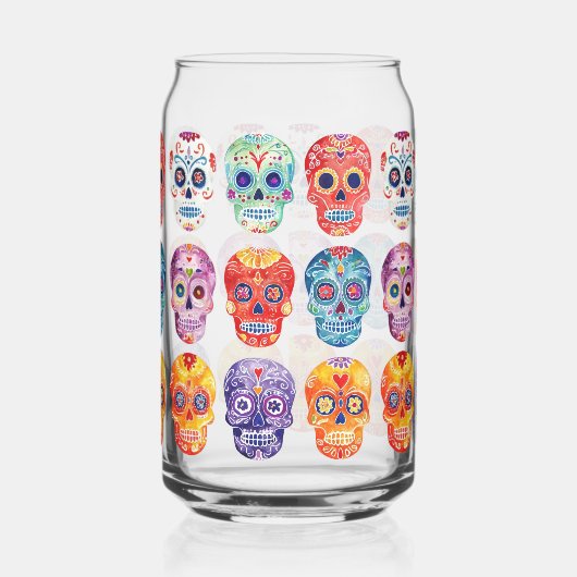 Dios de La Muertas Blikvorm Glas (Links)