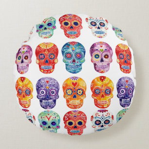Dios de La Muerte Schedel Rond Kussen
