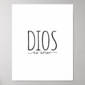 Dios es amor, Bijbelvers in het Spaans Poster (Voorkant)