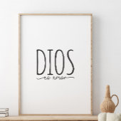 Dios es amor, Bijbelvers in het Spaans Poster