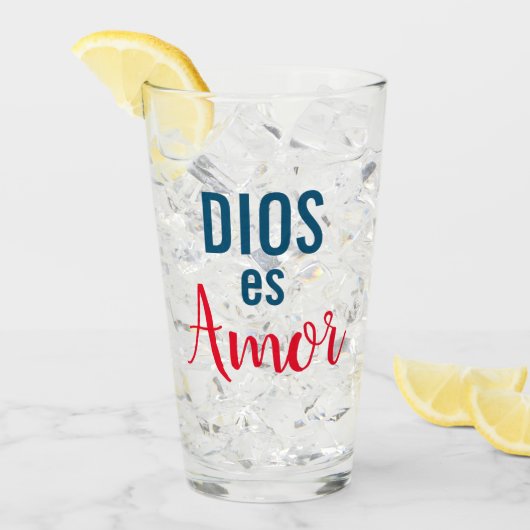 Dios es amor glas (Voorkant ijs)