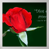 Dios es amor (Kartel de 1 Juan 4:8) Poster (Voorkant)