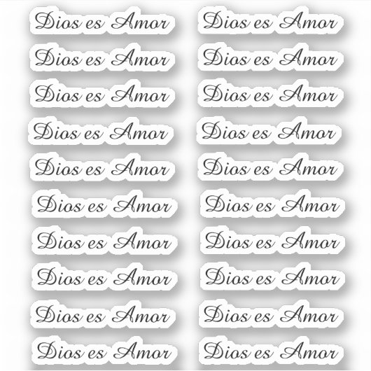 Dios es Amor Sticker (Voorkant)