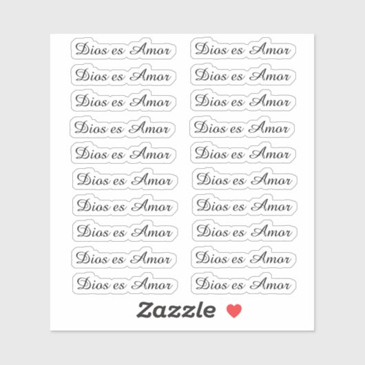 Dios es Amor Sticker (Vel)