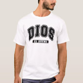 Dios Es Bueno Christelijk Spaans T-shirt (Voorkant)