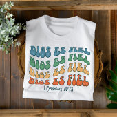 Dios Es Fiel Verdrietig Christelijk Spaans T-shirt