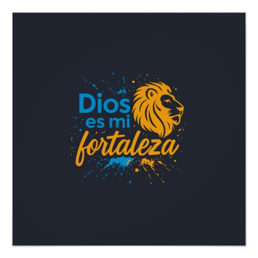 Dios es mi fortaleza  perfect poster (Voorkant)