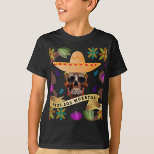 Dios Los Muertos Dag van de Doden T-shirt