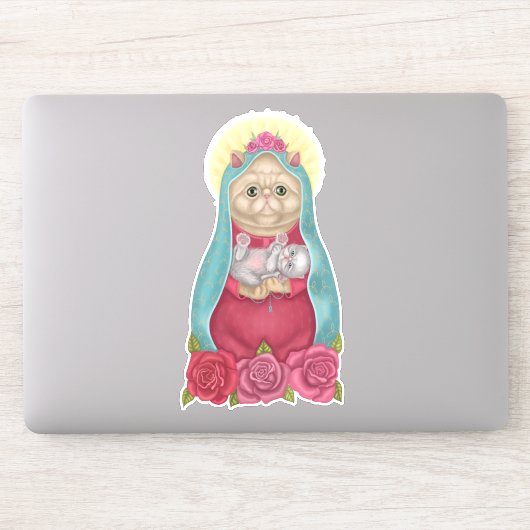 Dios Meow Sticker (Computer)