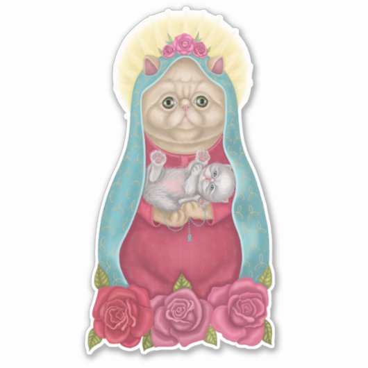 Dios Meow Sticker (Voorkant)