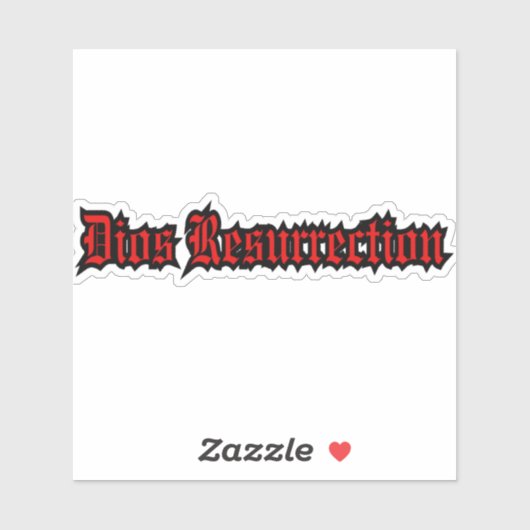 Dios Resurrection Logo Sticker (Vel)