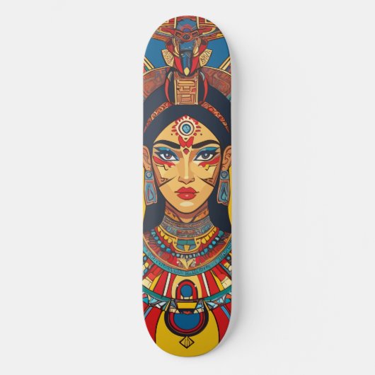 Diosa Maya Ixchel Persoonlijk Skateboard (Voorkant)