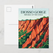 Diosso-kloof Republiek Congo Briefkaart (Voorkant / Achterkant)