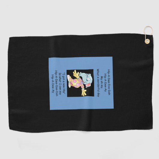 Dip-a-Dee-Doo-Dah voor Nieuwe Hip Golfhanddoek (Horizontaal)