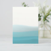 Dip Dye Blauwe Blanco Kaart (Staand voorkant)