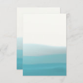 Dip Dye Blauwe Blanco Kaart (Voorkant / Achterkant)