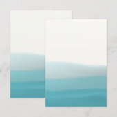 Dip Dye Blauwe Lege Kaart (Voorkant / Achterkant)