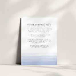 Dip Dye Guest Details Enclosure Card | Amethyste Informatiekaartje
