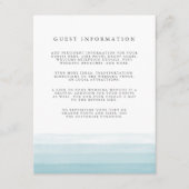 Dip Dye Guest Details Enclosure Kaart | Aqua (Voorkant)