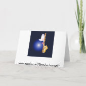 Dip grappig duiken Vrolijk kerstkaartje Feestdagen Kaart (Achterkant)