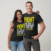 DIPG Awareness Warrior Glial Cancer Fighter Yellow T-shirt (Unisex)