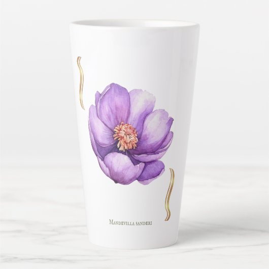 Dipladenia Bloemschikking – Tropisch Latte Mok (Voorkant)
