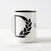 Diplo-Mok met Pitchfork-quote Tweekleurige Koffiemok (Voorkant links)