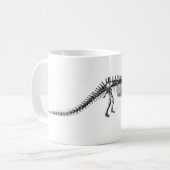 Diplodocus Dinosaur Antiek Print Koffiemok (Voorkant links)