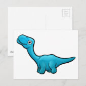 Diplodocus Dinosaur Cartoon Character Briefkaart (Voorkant / Achterkant)