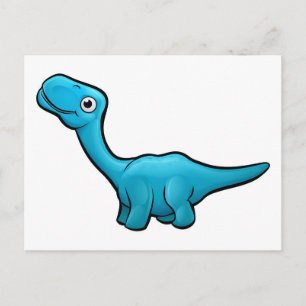 Diplodocus Dinosaur Cartoon Character Briefkaart