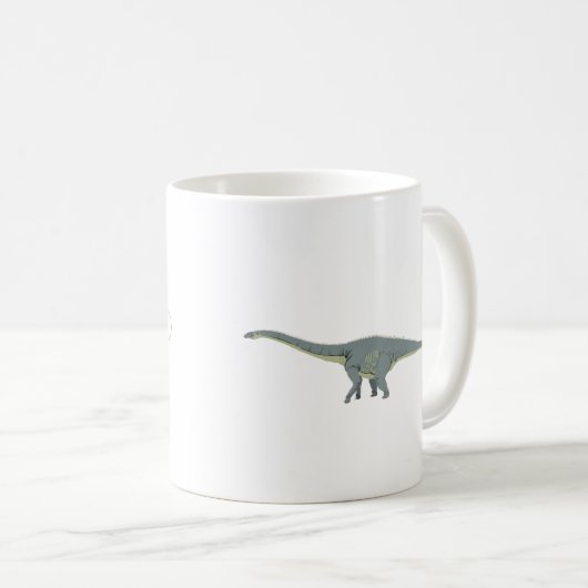 Diplodocus Dinosaur Koffiemok (Voorkant rechts)