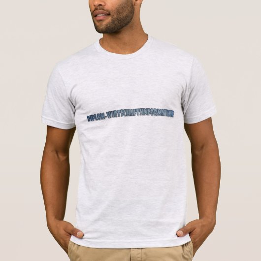 Diplom-Wirtschaftsinformatiker T-shirt (Voorkant)